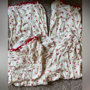 🌱🦢4 FOR $15!🦢🌱 SIENNA Sky red floral 2 piece set